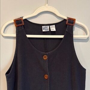 Wave Zone Black Sleeveless Dress/Coverup